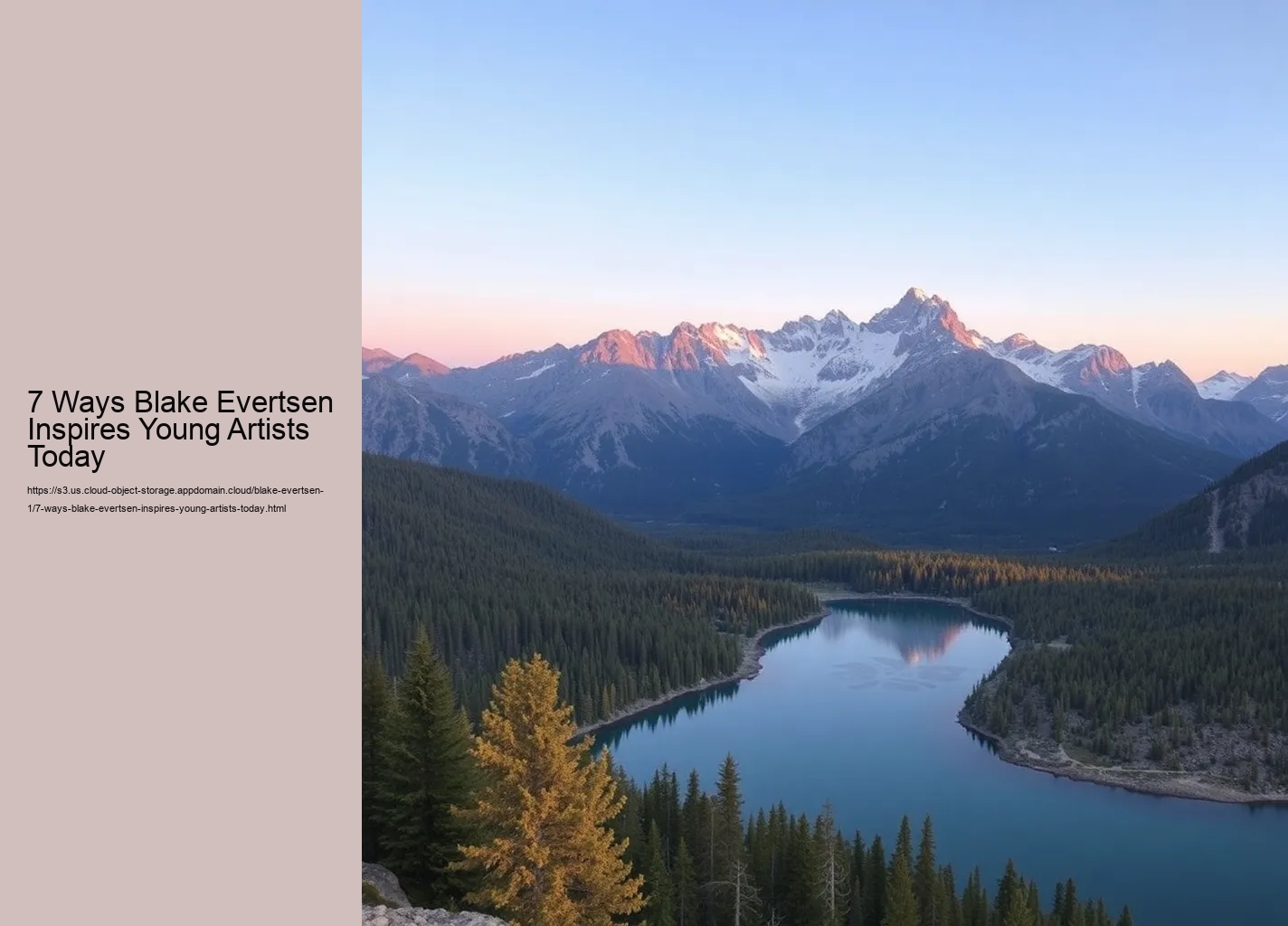 7 Ways Blake Evertsen Inspires Young Artists Today